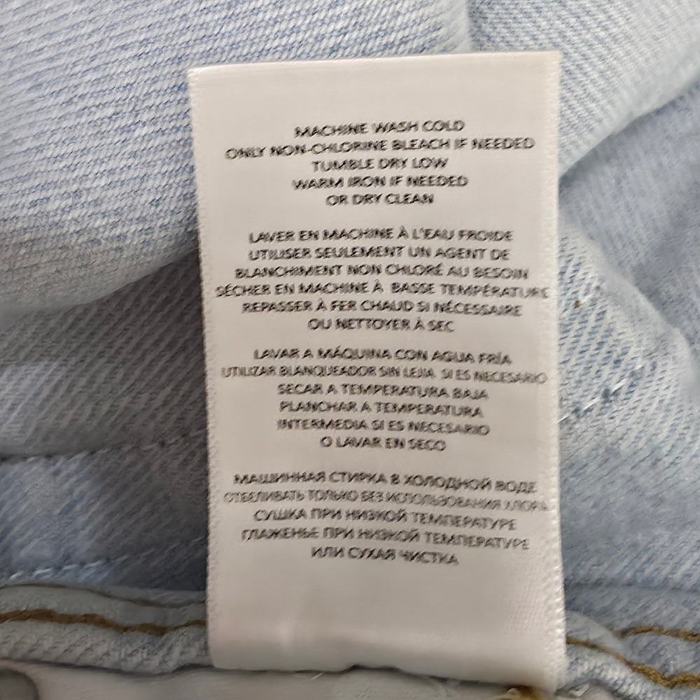 RE/DONE Originals 90s High Rise Loose Jeans Size 24 Bleach Destroy EUC - Picture 13 of 14